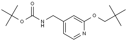 1,1-Dimethylethyl N-[[2-(2,2-dimethylpropoxy)-4-pyridinyl]methyl]carbamate Structure