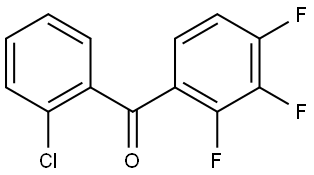 Methanone, (2-chlorophenyl)(2,3,4-trifluorophenyl)- Structure