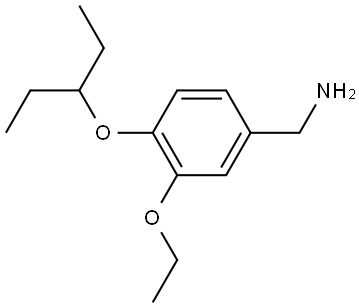 3-Ethoxy-4-(1-ethylpropoxy)benzenemethanamine Structure