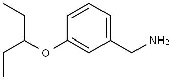 3-(1-Ethylpropoxy)benzenemethanamine Structure