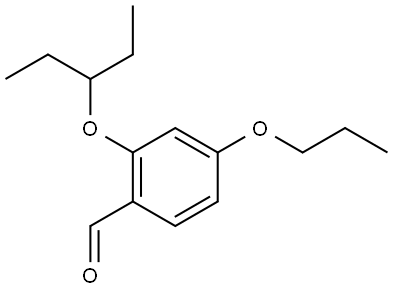 2-(1-Ethylpropoxy)-4-propoxybenzaldehyde Structure