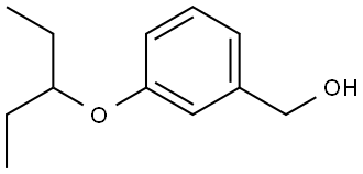 3-(1-Ethylpropoxy)benzenemethanol Structure