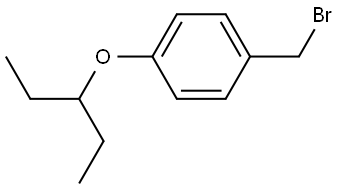 1-(Bromomethyl)-4-(1-ethylpropoxy)benzene Structure