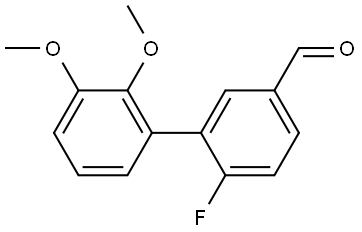 6-Fluoro-2',3'-dimethoxy[1,1'-biphenyl]-3-carboxaldehyde Structure