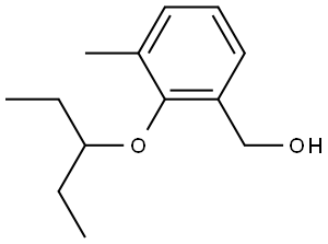 2-(1-Ethylpropoxy)-3-methylbenzenemethanol Structure