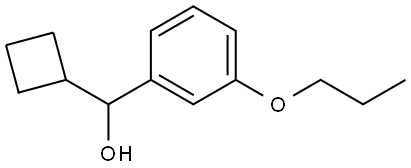 α-Cyclobutyl-3-propoxybenzenemethanol Structure