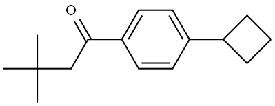 1-(4-Cyclobutylphenyl)-3,3-dimethyl-1-butanone Structure