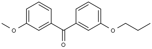 Methanone, (3-methoxyphenyl)(3-propoxyphenyl)- Structure