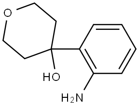 4-(2-aminophenyl)tetrahydro-2H-pyran-4-ol Structure