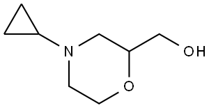 (4-Cyclopropyl-morpholin-2-yl)-methanol Structure