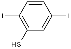 Benzenethiol, 2,5-diiodo- Structure