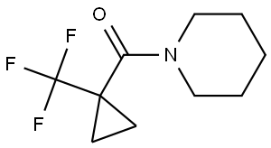 1-Piperidinyl[1-(trifluoromethyl)cyclopropyl]methanone Structure