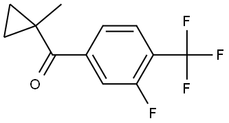 3-Fluoro-4-(trifluoromethyl)phenyl](1-methylcyclopropyl)methanone Structure