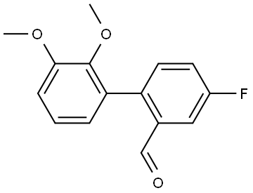 4-Fluoro-2',3'-dimethoxy[1,1'-biphenyl]-2-carboxaldehyde Structure