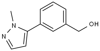 (3-(1-methyl-1H-pyrazol-5-yl)phenyl)methanol Structure