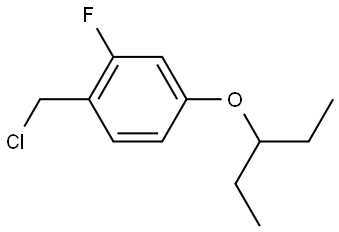 1-(Chloromethyl)-4-(1-ethylpropoxy)-2-fluorobenzene Structure