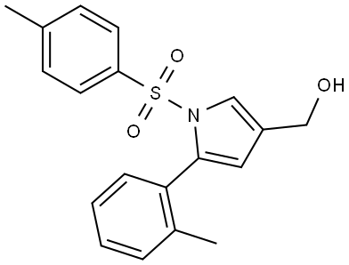 (5-(o-tolyl)-1-tosyl-1H-pyrrol-3-yl)methanol Structure