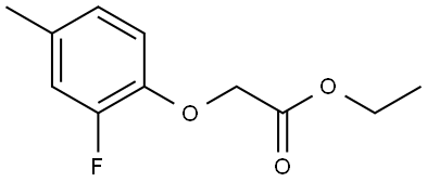 Ethyl 2-(2-fluoro-4-methylphenoxy)acetate Structure