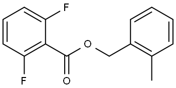 2-methylbenzyl 2,6-difluorobenzoate Structure