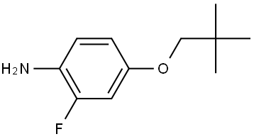 4-(2,2-Dimethylpropoxy)-2-fluorobenzenamine Structure