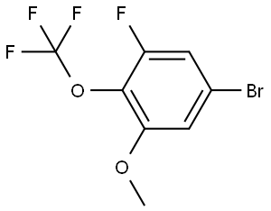 5-bromo-1-fluoro-3-methoxy-2-(trifluoromethoxy)benzene Structure