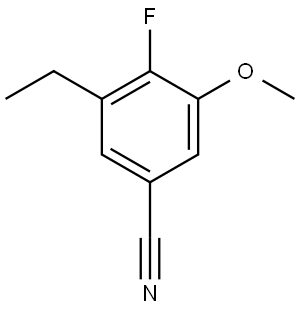 3-Ethyl-4-fluoro-5-methoxybenzonitrile Structure