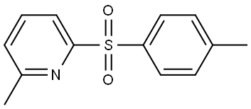 2-Methyl-6-[(4-methylphenyl)sulfonyl]pyridine Structure