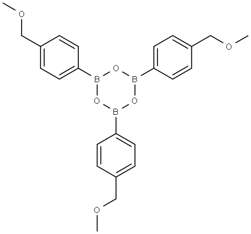 2,4,6-tris(4-(methoxymethyl)phenyl)-1,3,5,2,4,6-trioxatriborinane Structure