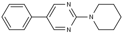 5-Phenyl-2-(1-piperidinyl)pyrimidine Structure