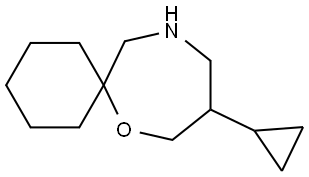 9-Cyclopropyl-7-oxa-11-azaspiro[5.6]dodecane Structure