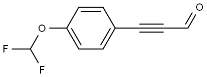 3-[4-(Difluoromethoxy)phenyl]-2-propynal Structure