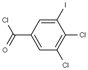 3,4-dichloro-5-iodobenzoyl chloride Structure