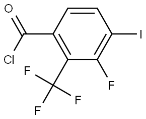 3-Fluoro-4-iodo-2-(trifluoromethyl)benzoyl chloride Structure