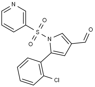 5-(2-chlorophenyl)-1-(pyridin-3-ylsulfonyl)-1H-pyrrole-3-carbaldehyde Structure