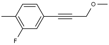 2-Fluoro-4-(3-methoxy-1-propyn-1-yl)-1-methylbenzene Structure