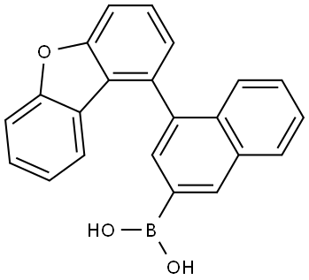 Boronic acid, B-[4-(1-dibenzofuranyl)-2-naphthalenyl]- Structure