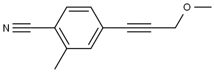 4-(3-Methoxy-1-propyn-1-yl)-2-methylbenzonitrile Structure