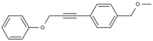 1-(Methoxymethyl)-4-(3-phenoxy-1-propyn-1-yl)benzene Structure