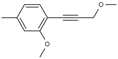 2-Methoxy-1-(3-methoxy-1-propyn-1-yl)-4-methylbenzene Structure