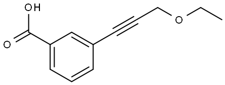 3-(3-Ethoxy-1-propyn-1-yl)benzoic acid Structure