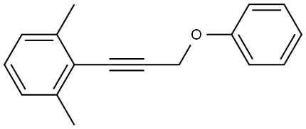 1,3-Dimethyl-2-(3-phenoxy-1-propyn-1-yl)benzene Structure