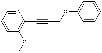 3-Methoxy-2-(3-phenoxy-1-propyn-1-yl)pyridine Structure