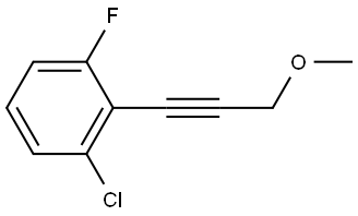 1-Chloro-3-fluoro-2-(3-methoxy-1-propyn-1-yl)benzene Structure