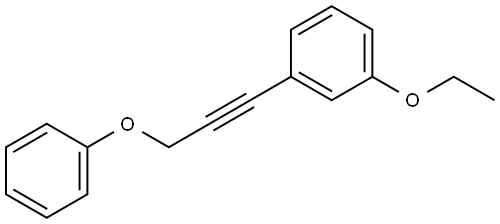 1-Ethoxy-3-(3-phenoxy-1-propyn-1-yl)benzene Structure