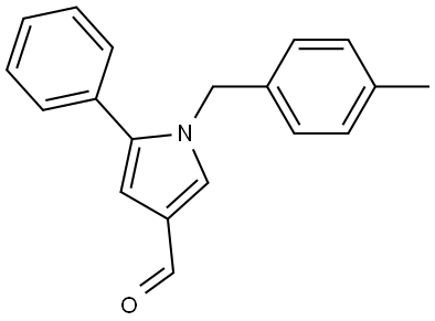 1-(4-methylbenzyl)-5-phenyl-1H-pyrrole-3-carbaldehyde Structure