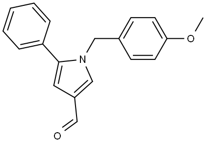 1-(4-methoxybenzyl)-5-phenyl-1H-pyrrole-3-carbaldehyde Structure