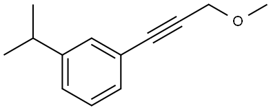 1-(3-Methoxy-1-propyn-1-yl)-3-(1-methylethyl)benzene Structure