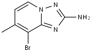 8-bromo-7-methyl-[1,2,4]triazolo[1,5-a]pyridin-2-amine Structure