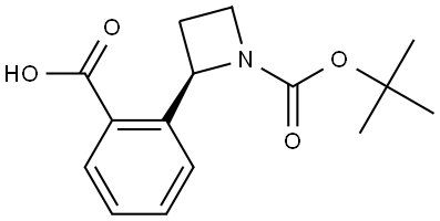 (R)-2-(1-(tert-butoxycarbonyl)azetidin-2-yl)benzoic acid Structure