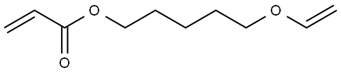 2-Propenoic acid, 5-(ethenyloxy)pentyl ester Structure